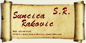 Sunčica Raković vizit kartica